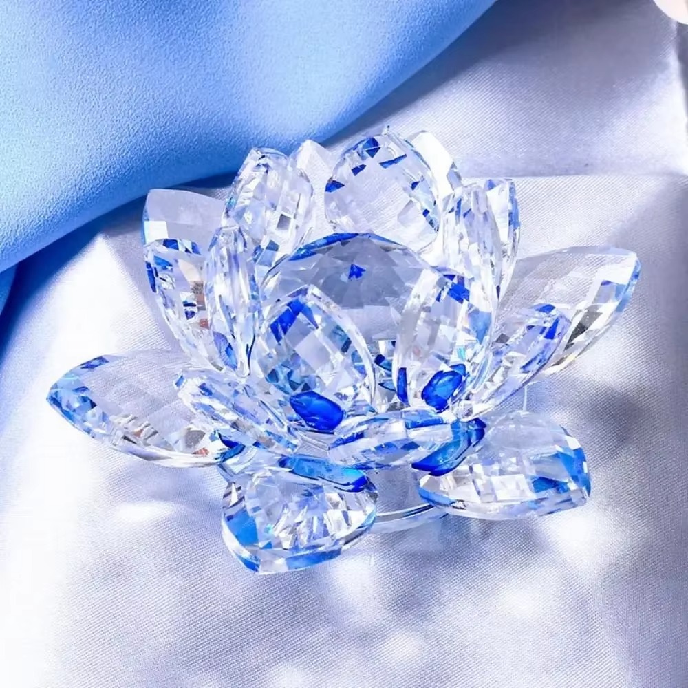 تمثال زهرة اللوتس الكريستالية  - مراجعة Paper Weight Crystal وسعره