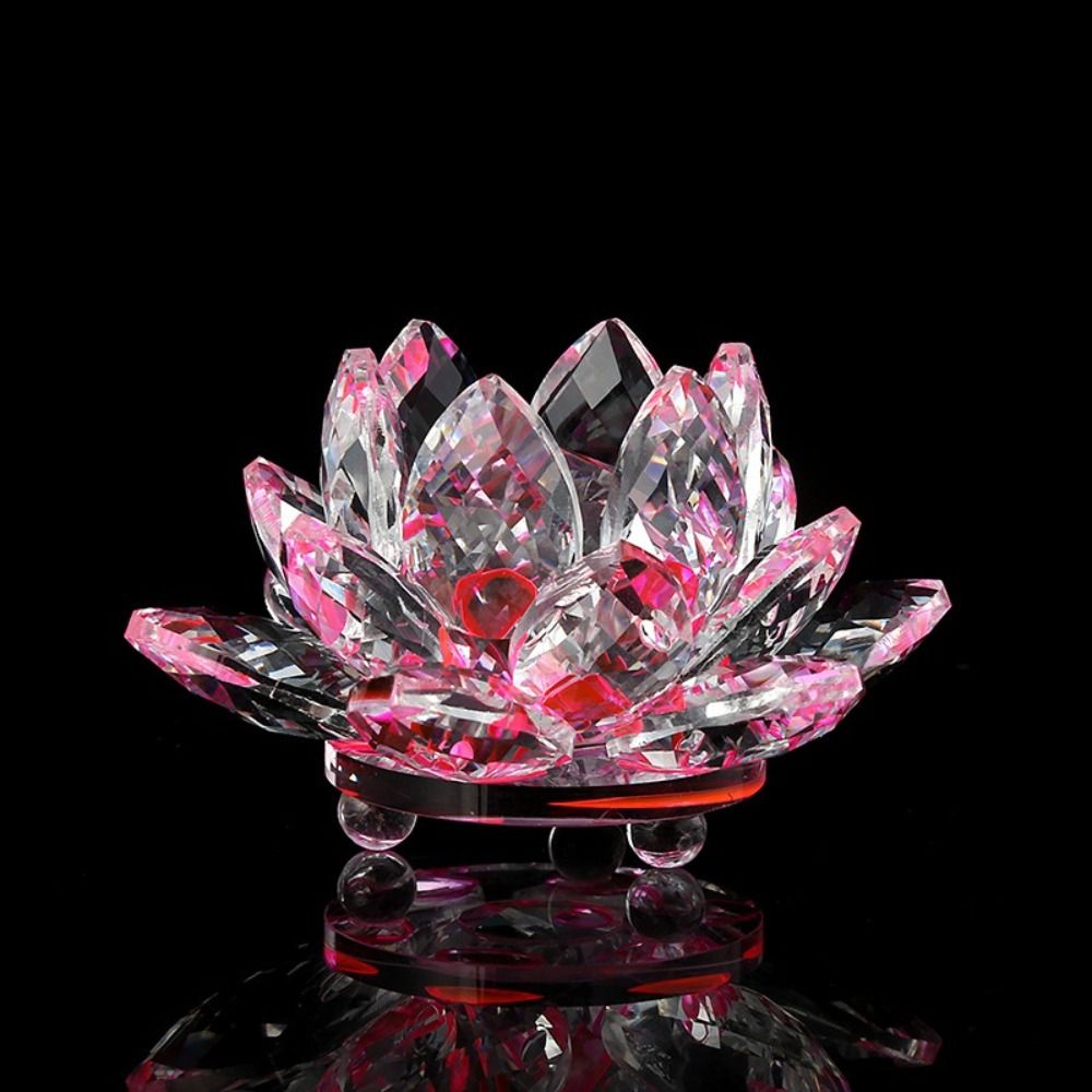 تمثال زهرة اللوتس الكريستالية  - مراجعة Paper Weight Crystal وسعره
